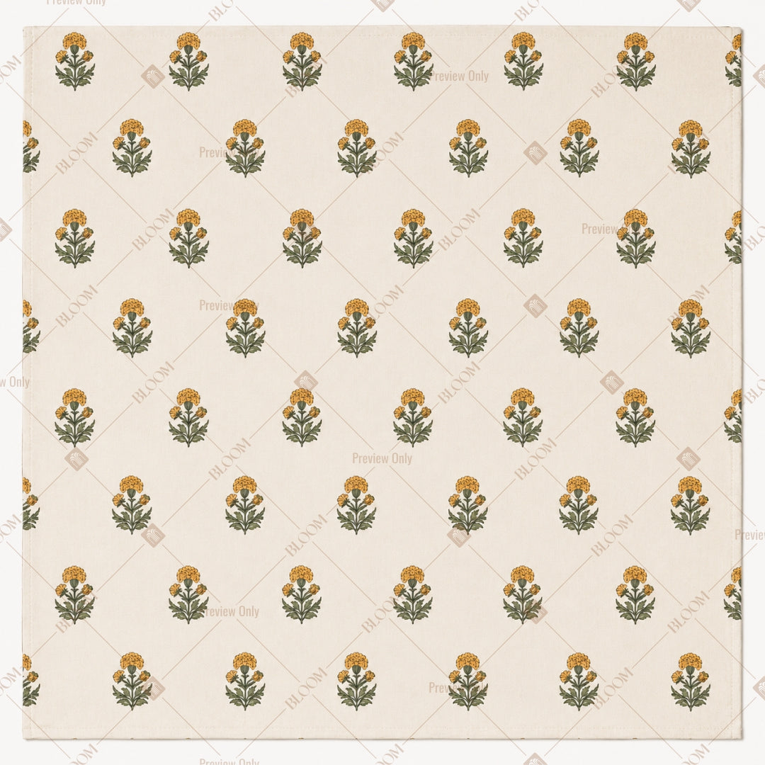Mini Floral Buta Pattern Design
