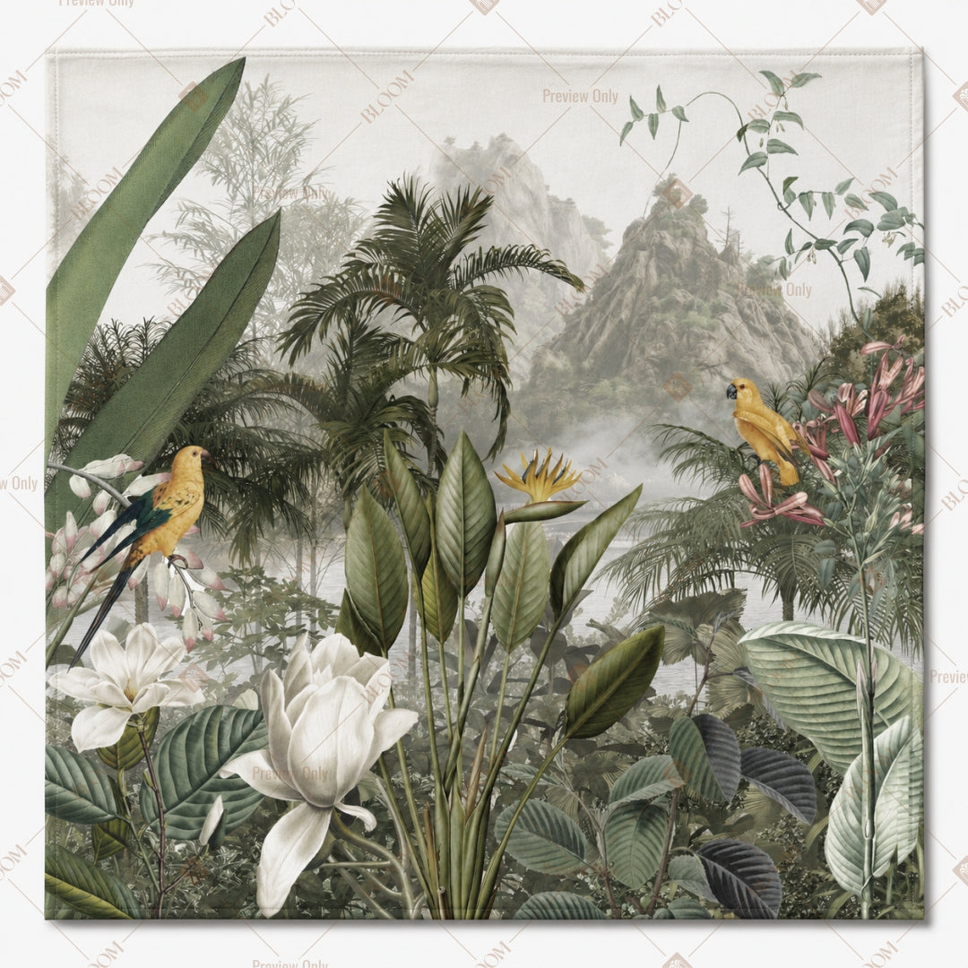 Vintage Jungle Botanical Pattern Design