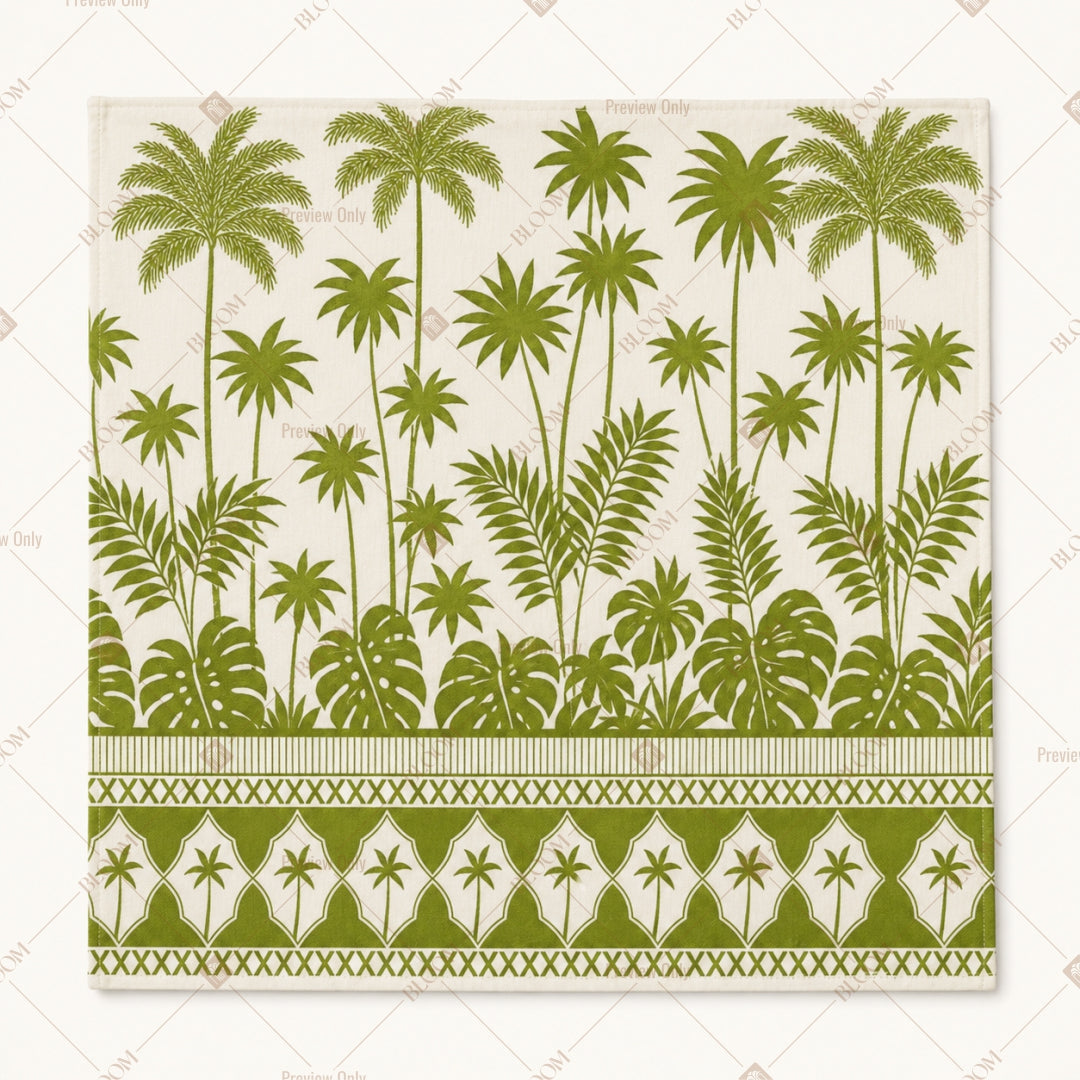 Palm Tree Border Pattern Design