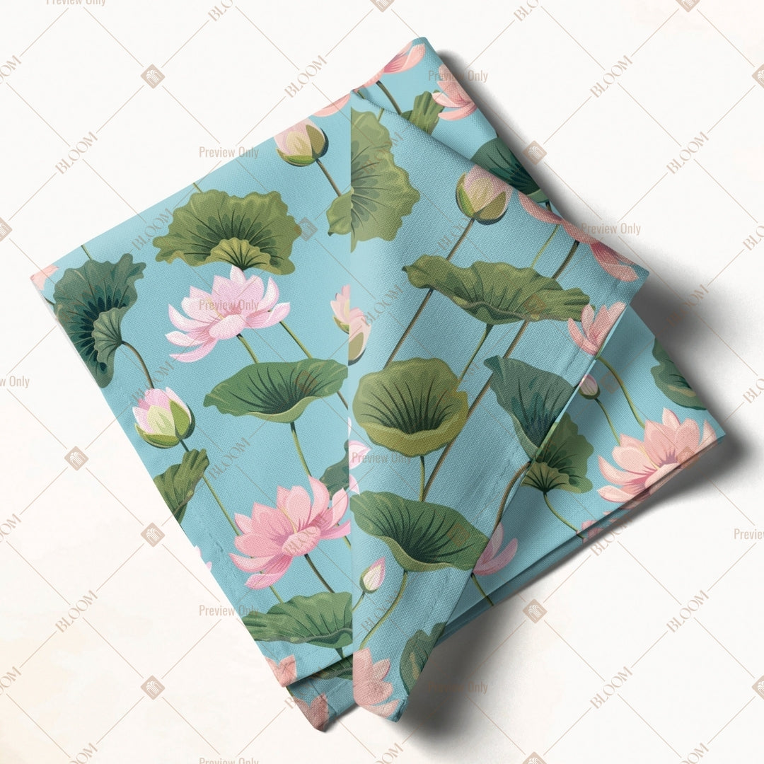 Lotus Flower Botanical Napkin Pack of 20