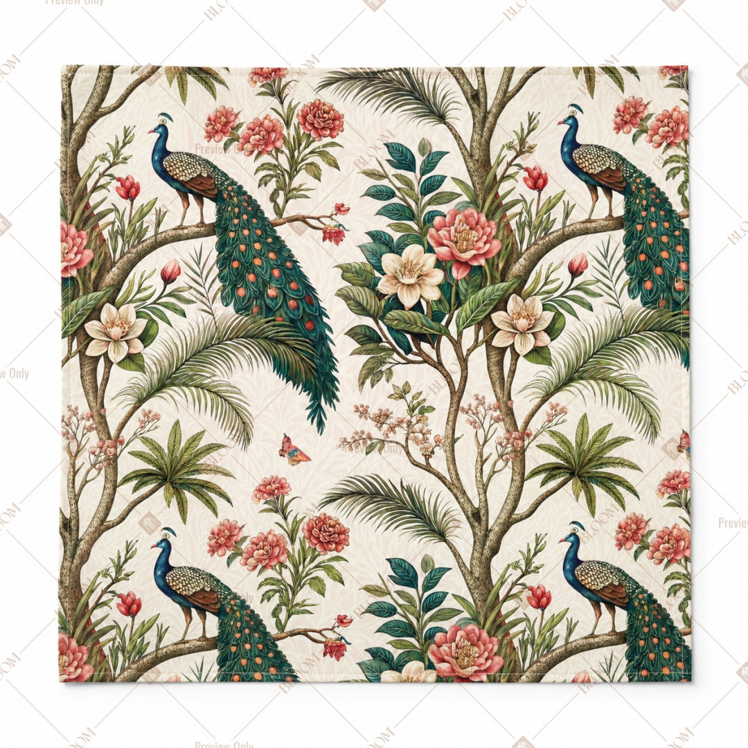 Vintage Bird Garden Pattern Design
