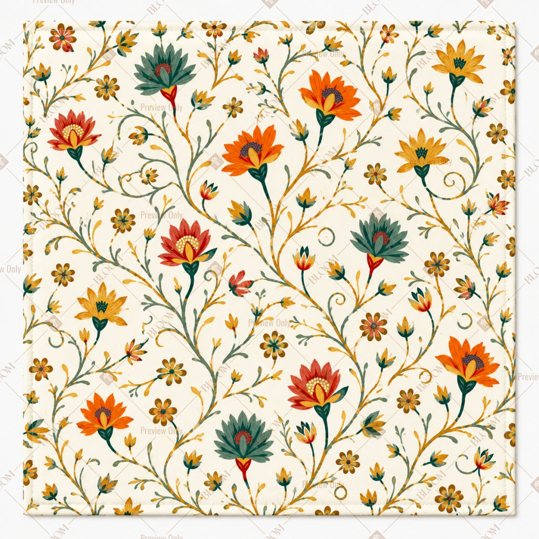 Colorful Wildflower Pattern Design
