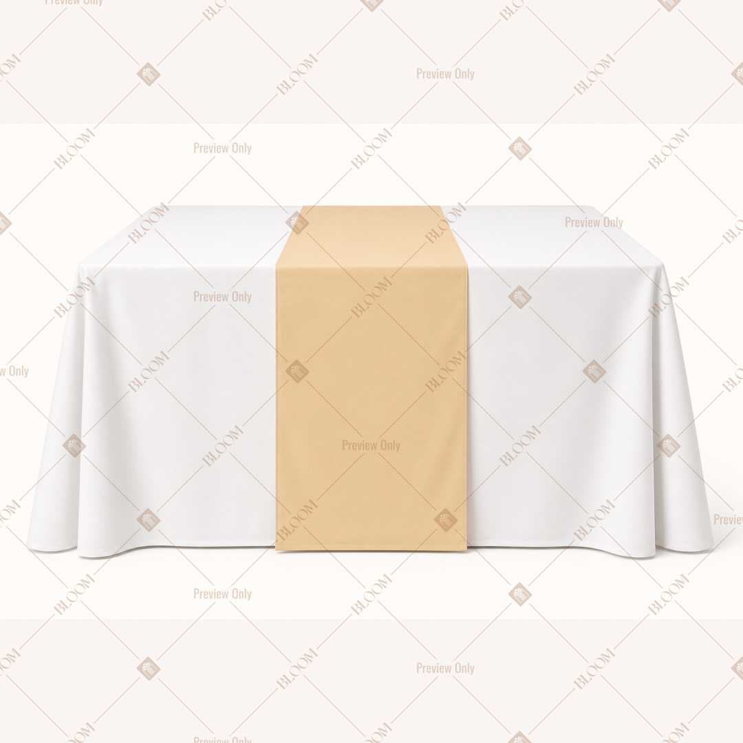Pale Jute Table Runner Pack Of 12