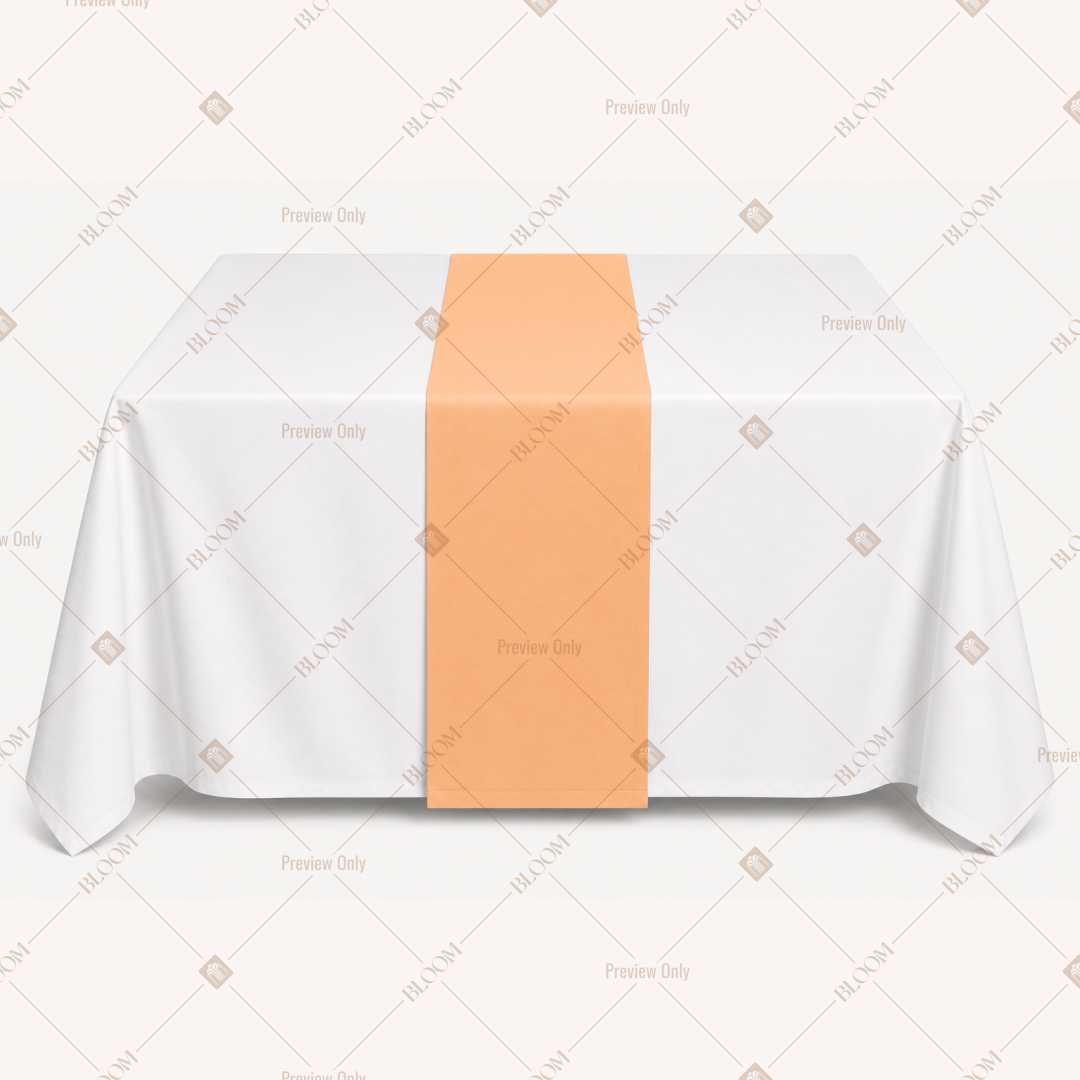 Peach Orange Table Runner Pack Of 12