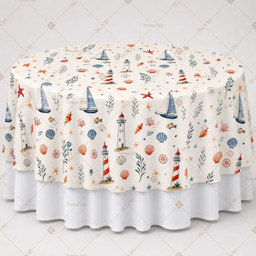 Whimsical Village Print Table Overlay Pack of 6
