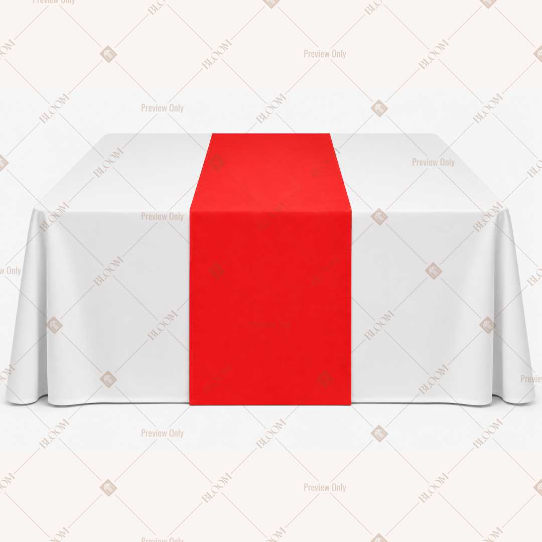 Red Table Runner Pack Of 12