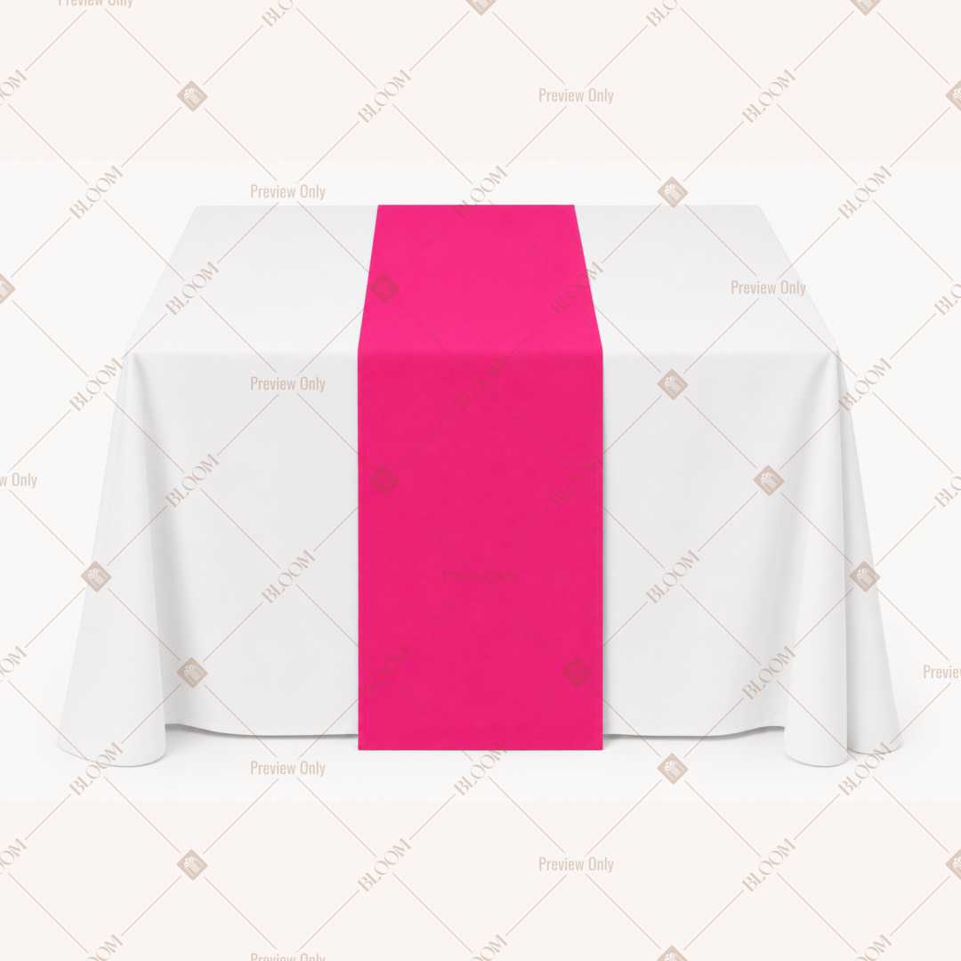 Rose Gold Table Runner Pack Of 12