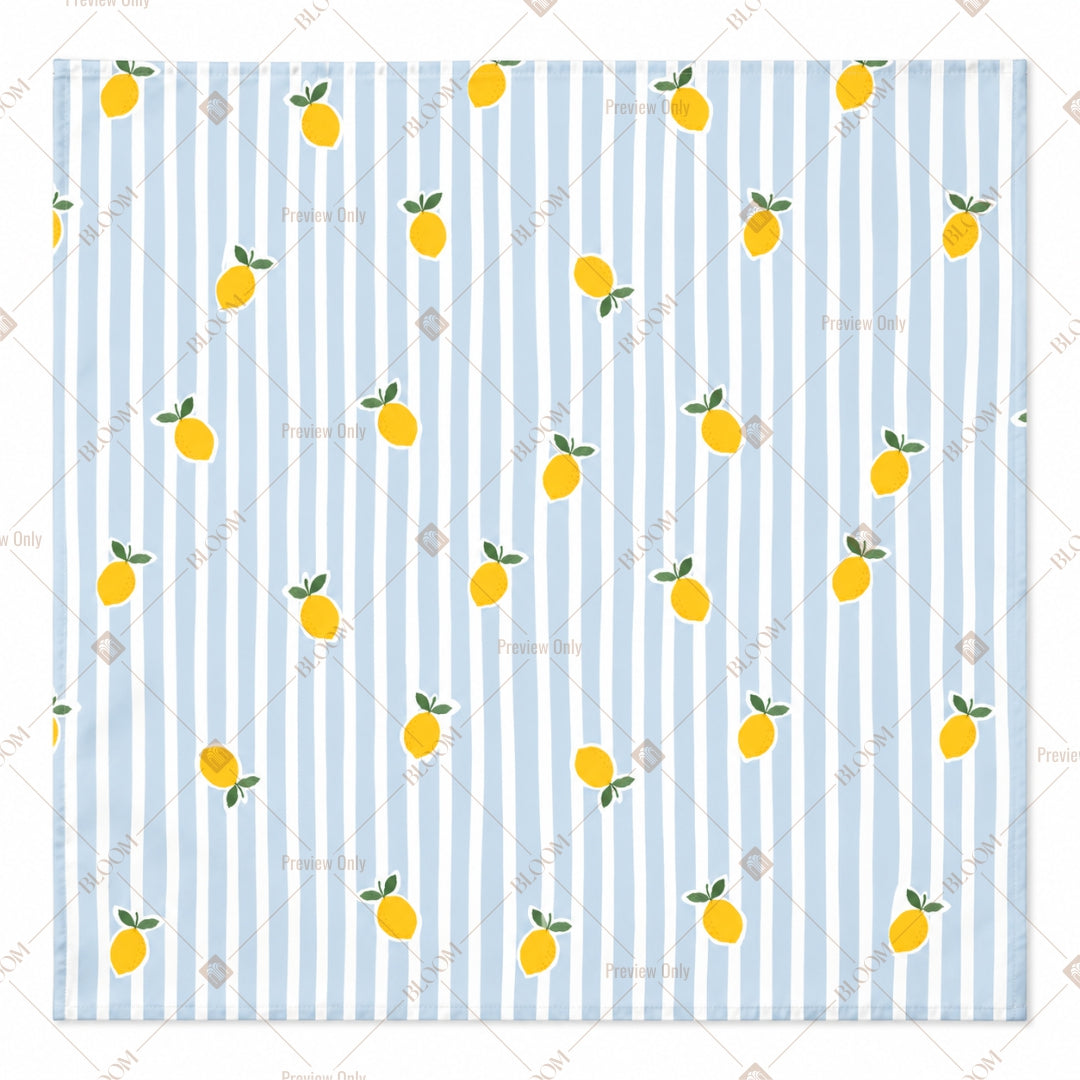 Yellow Daisy Stripe Pattern Design