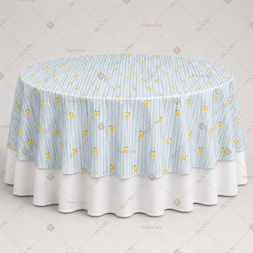 Blue Daisy Floral Table Overlay Pack of 6