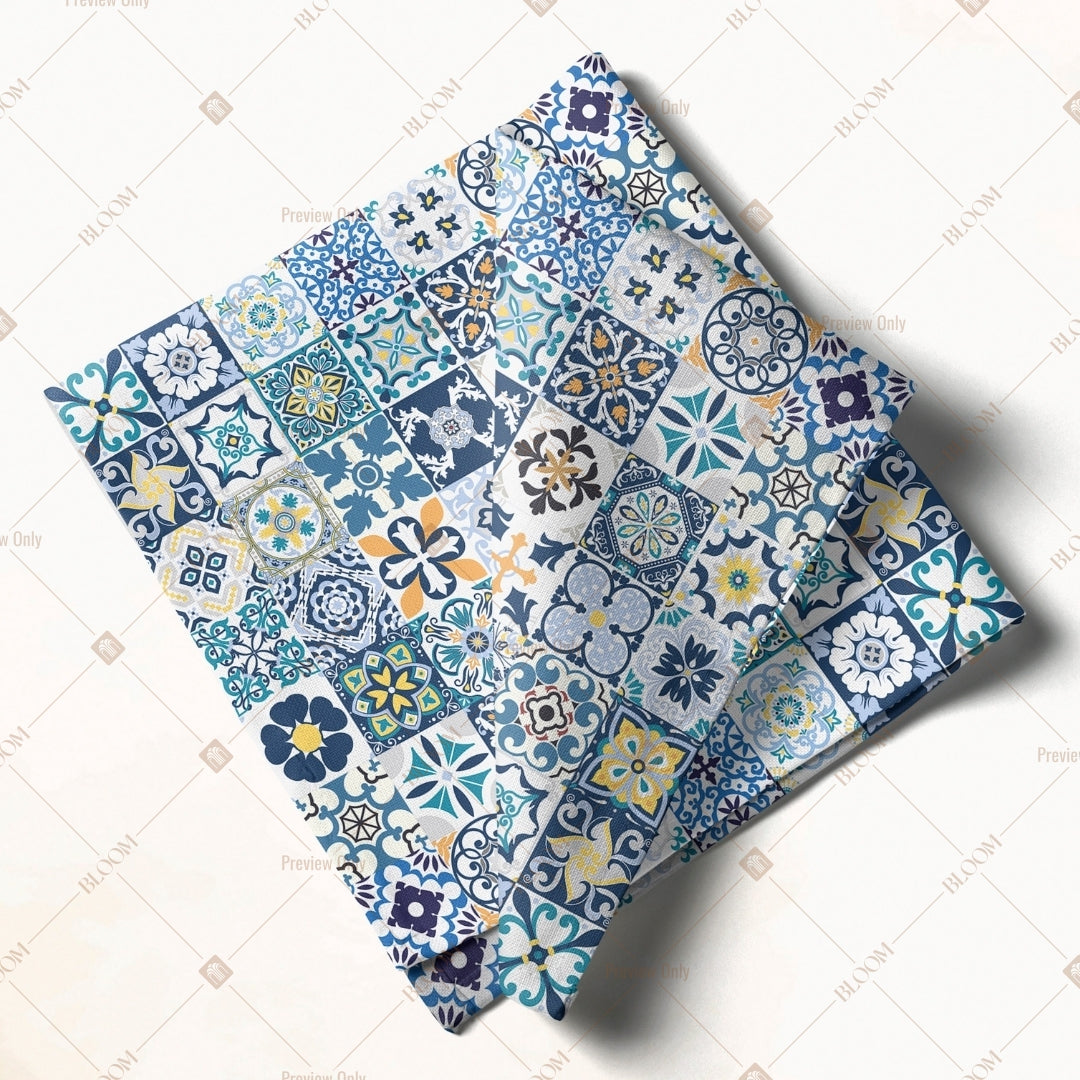 Blue Moroccan Tile Napkin Pack of 20
