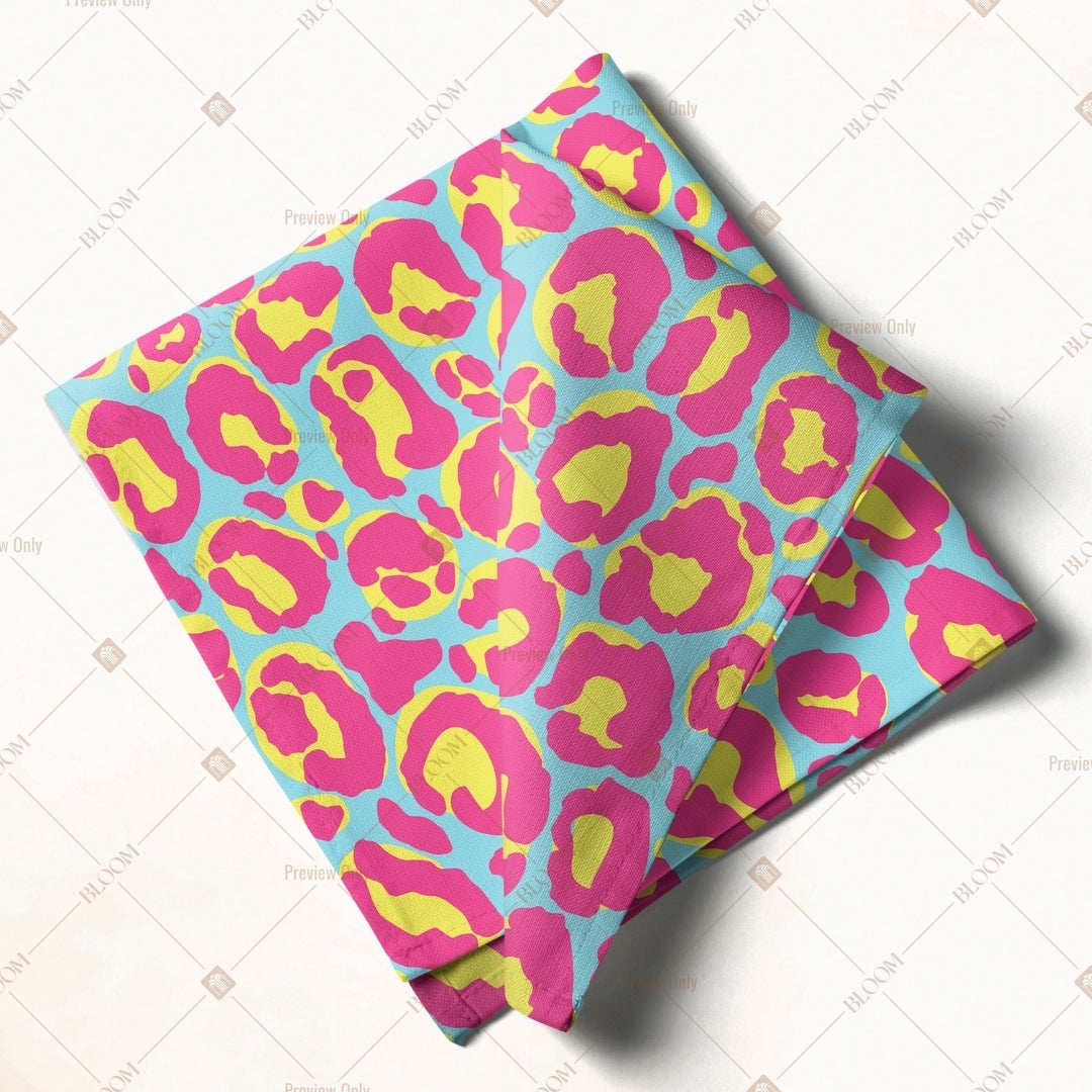 Pink Leopard Pop Art Napkin Pack of 20