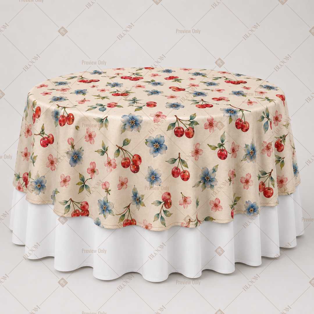 Vintage Cherry Blossom Table Overlay Pack of 6