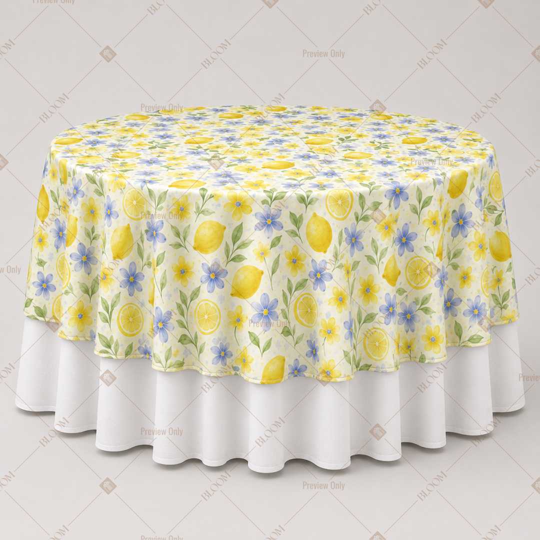 Yellow Daisy Floral Table Overlay Pack of 6
