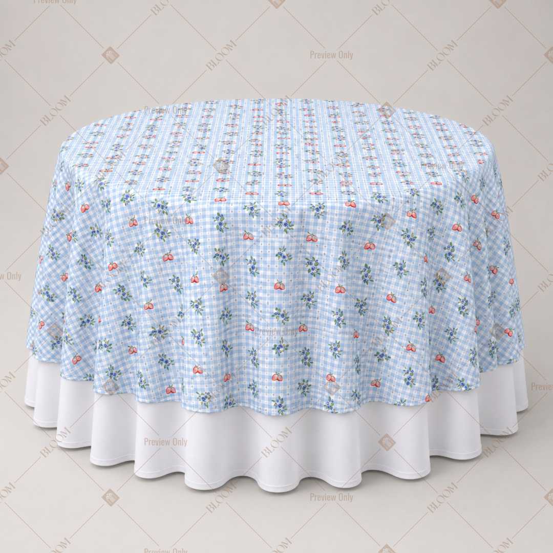 Blue Daisy Scatter Table Overlay Pack of 6