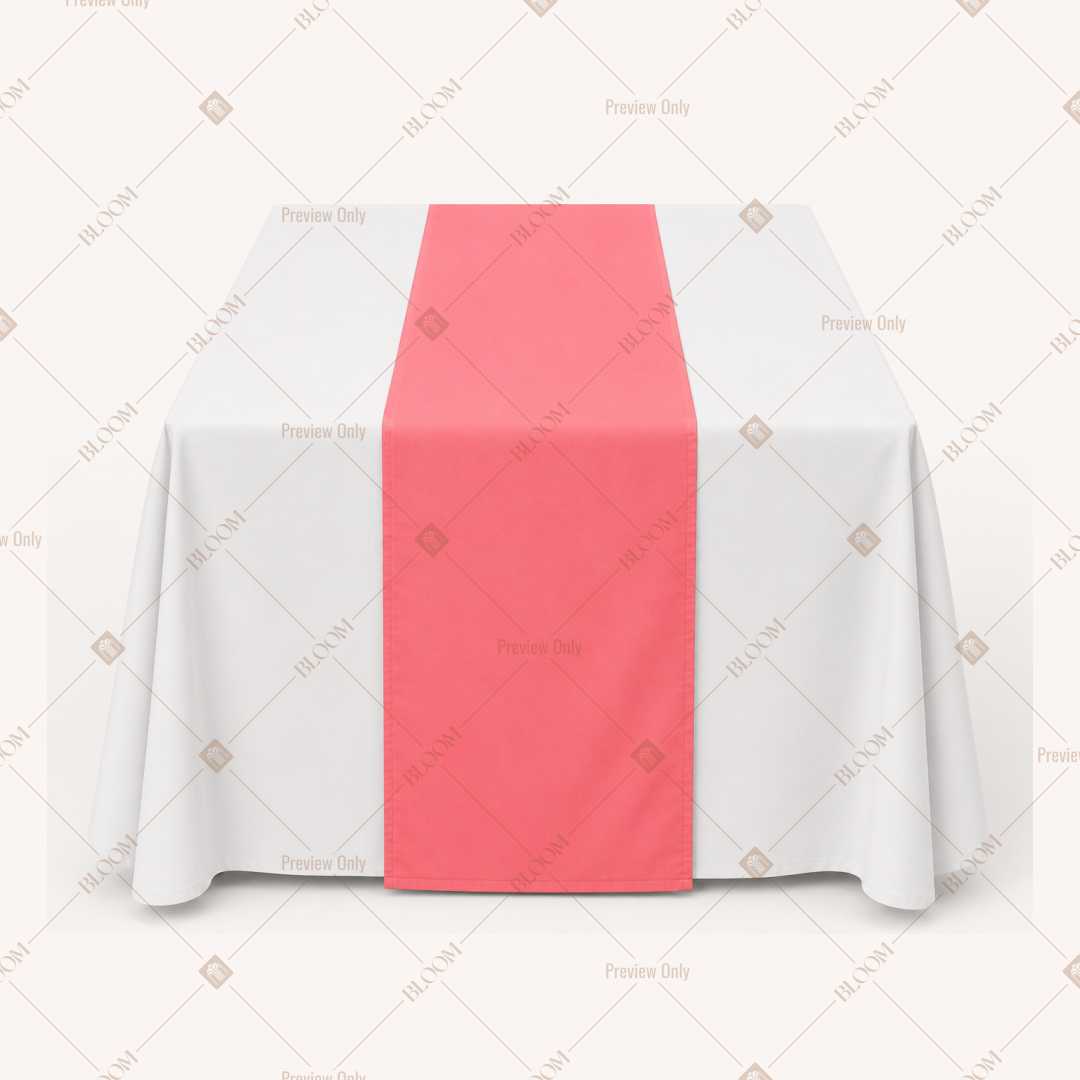 Blush Pink Table Runner Pack Of 12