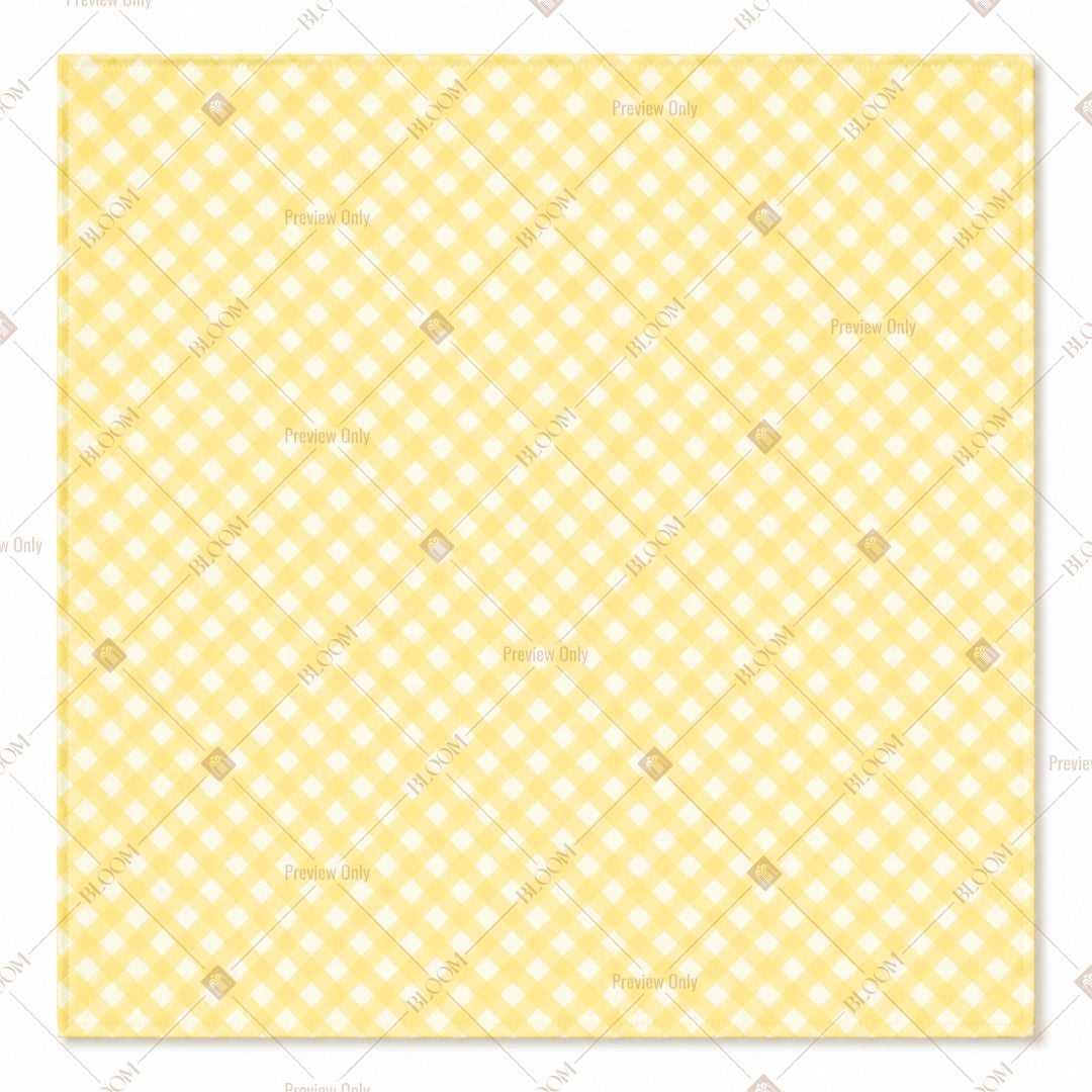 Yellow Checkered Pattern Design