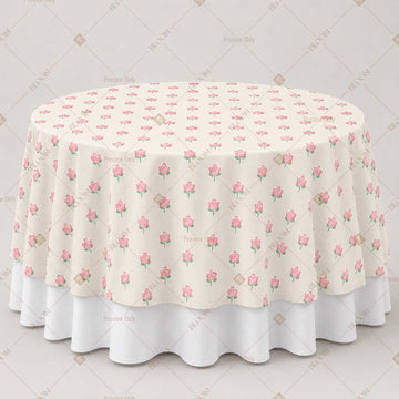 Blush Floral Dot Table Overlay Pack of 6