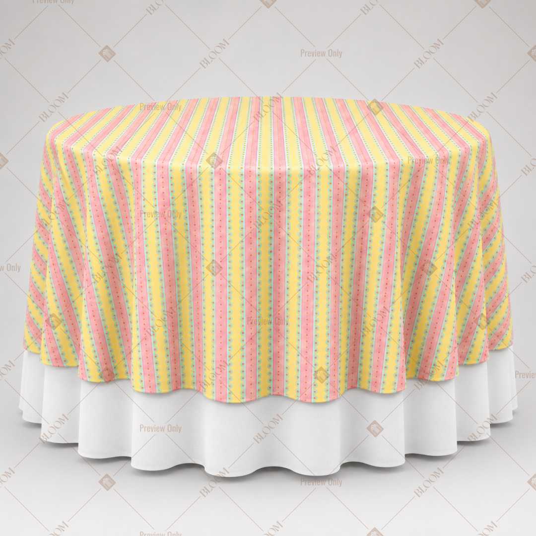 Pastel Candy Stripe Table Overlay Pack of 6