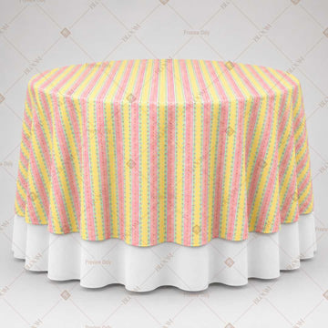 Pastel Candy Stripe Table Overlay Pack of 6