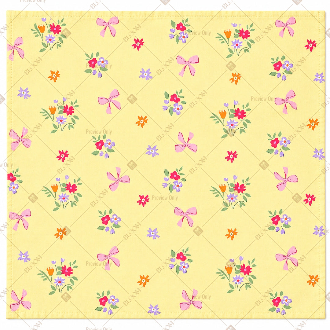 Cream Mini Floral Pattern Design