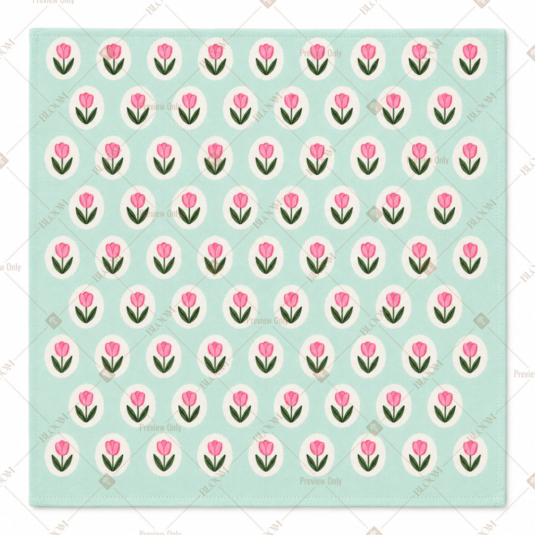 Cute Tulip Pattern Design