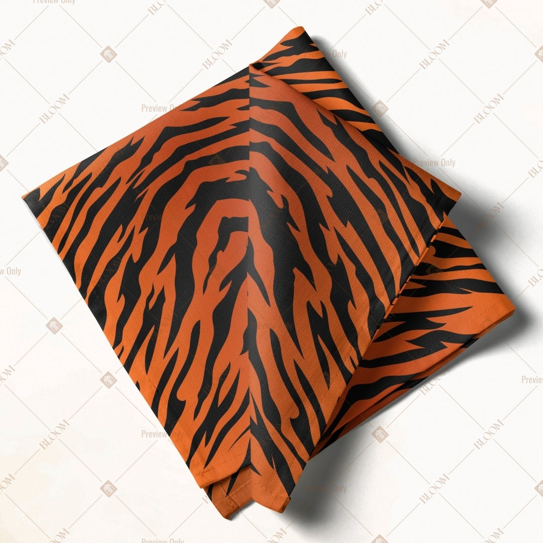 Tiger Stripe Animal Print Napkin Pack of 20