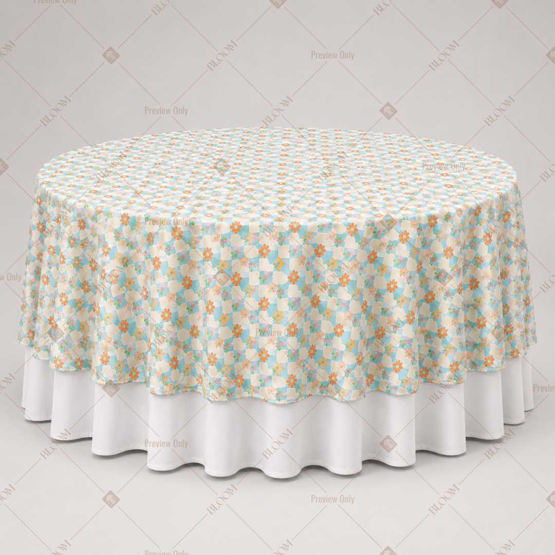 Sage Floral Trellis Table Overlay Pack of 6