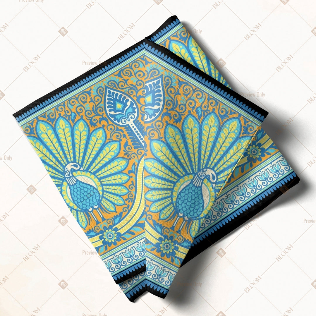 Blue Paisley Luxury Napkin Pack of 20