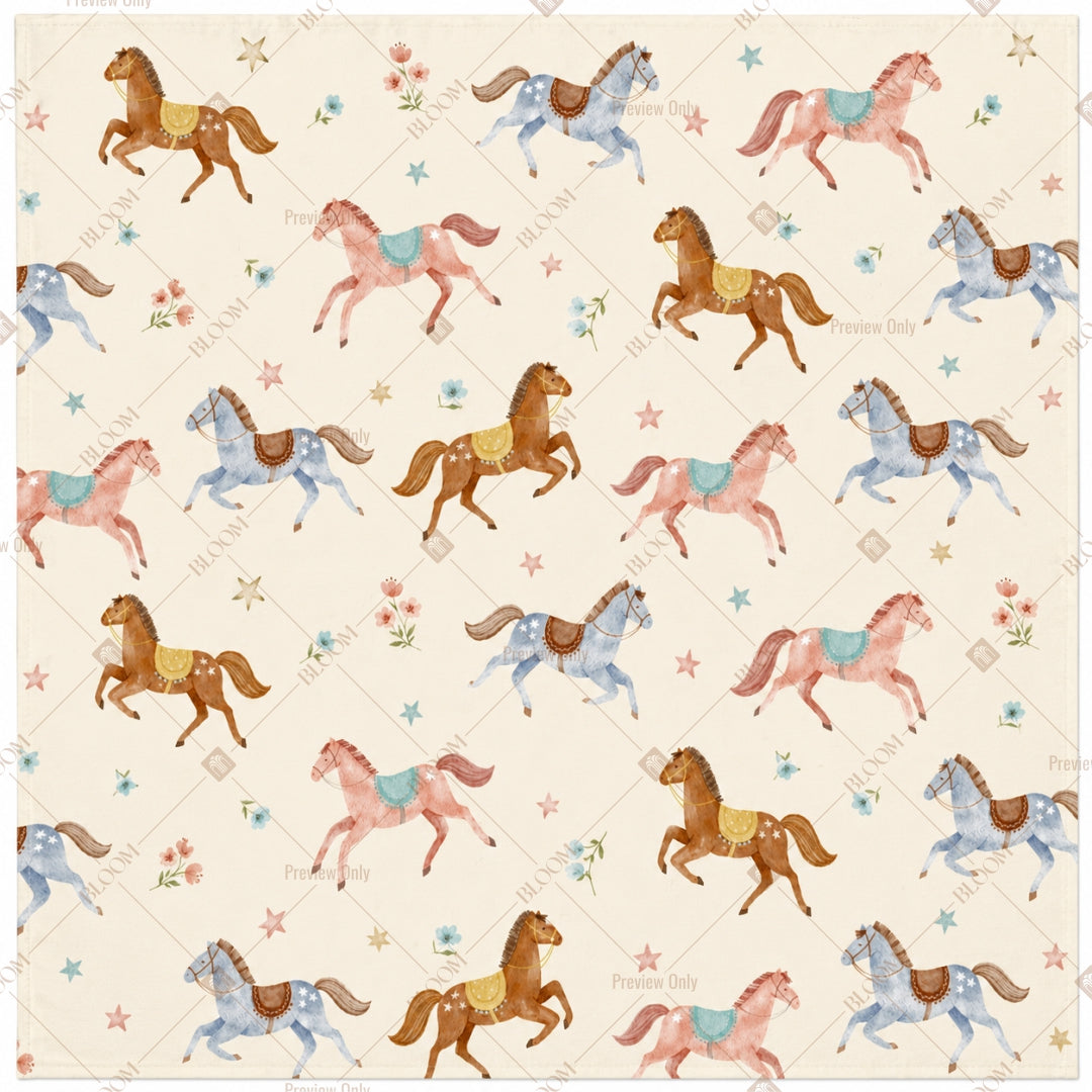Running Horse Pattern Design