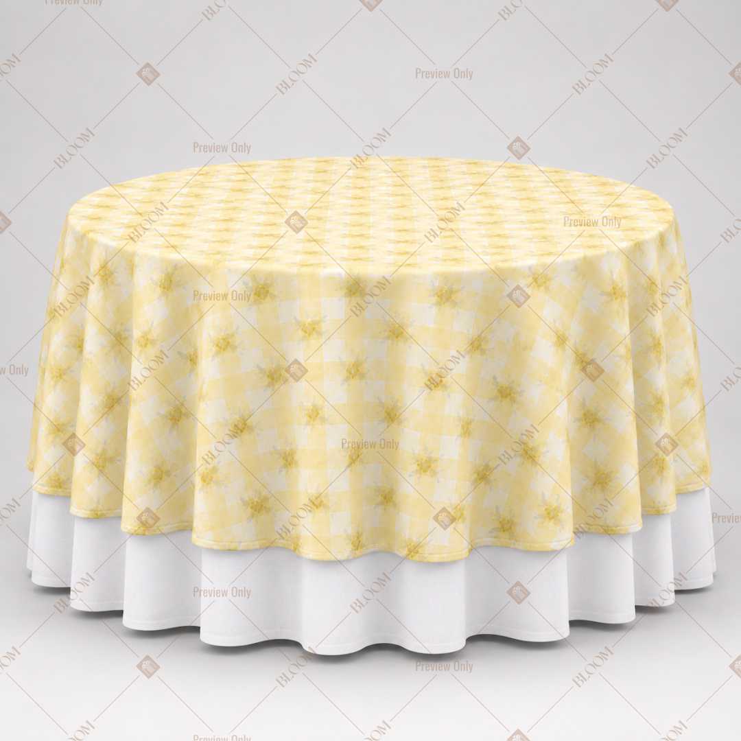 Yellow Buffalo Check Table Overlay Pack of 6