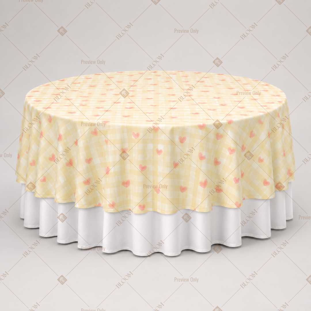 Yellow Floral Meadow Table Overlay Pack of 6