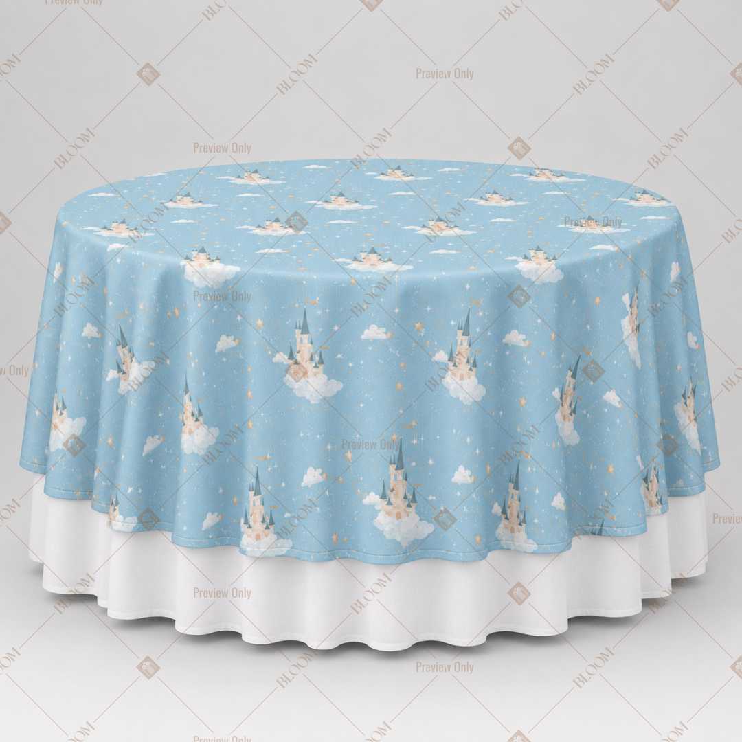 Blue Swan Pattern Table Overlay Pack of 6