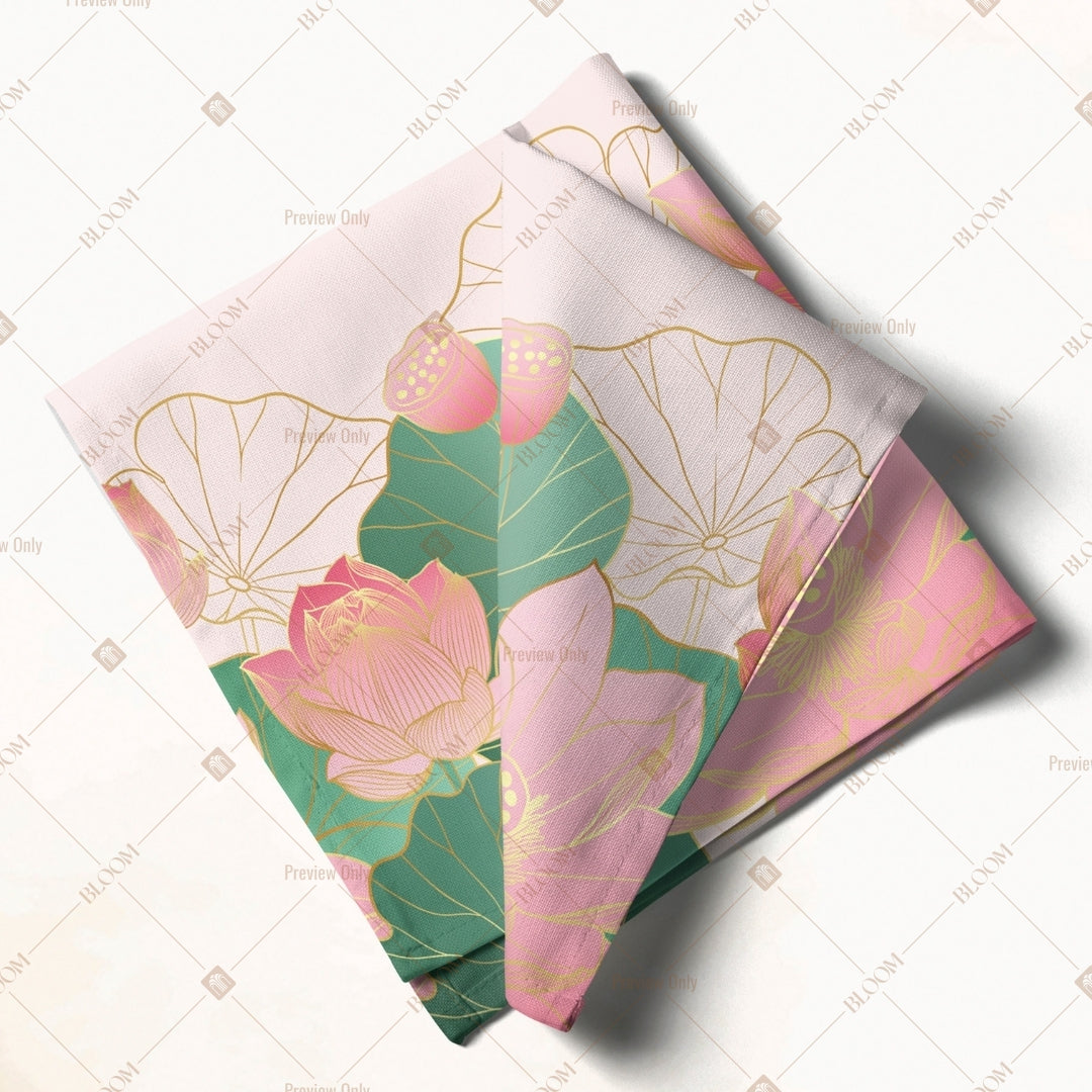 Pastel Abstract Leaf Napkin Pack of 20