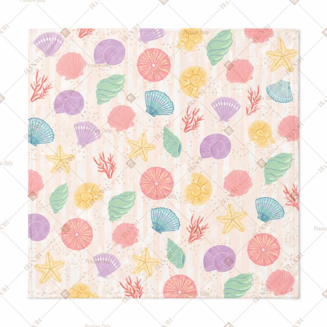 Pastel Seashell Pattern Design