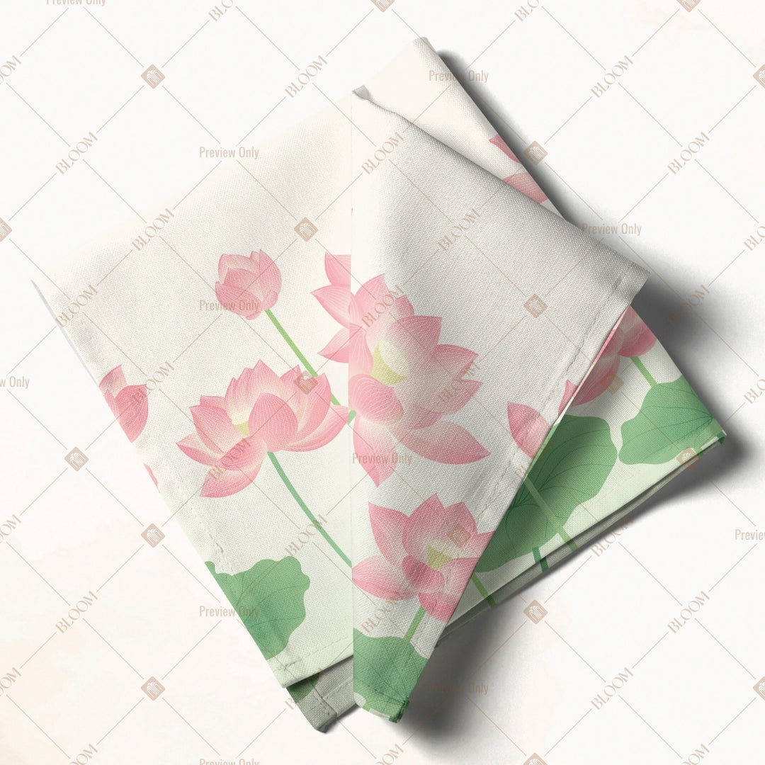 Soft Pink Floral Napkin Pack of 20