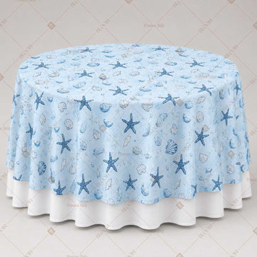 Blue Star Pattern Table Overlay Pack of 6