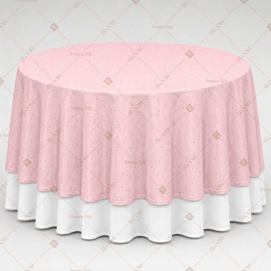 Blush Pink Minimal Table Overlay Pack of 6