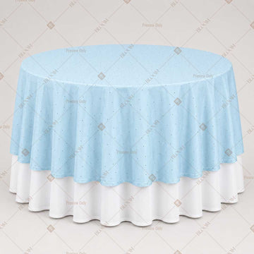 Sky Blue Solid Table Overlay Pack of 6
