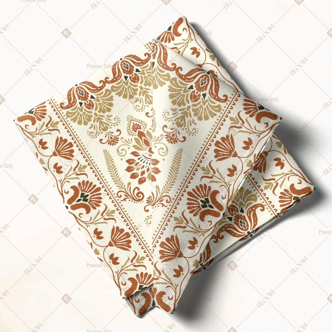 Vintage Paisley Floral Napkin Pack of 20
