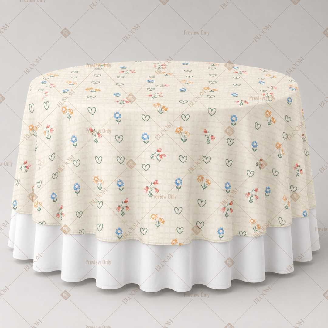 Tiny Floral Sprig Table Overlay Pack of 6
