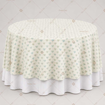 Sage Green Floral Dot Table Overlay Pack of 6