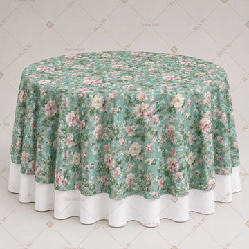 Green Botanical Floral Table Overlay Pack of 6
