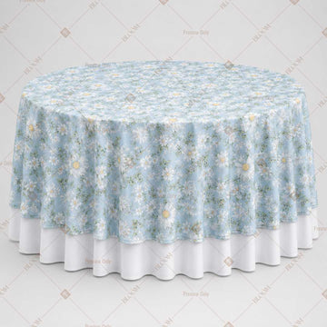 Blue Floral Vine Table Overlay Pack of 6