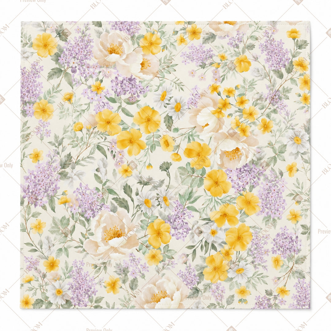 Yellow Wildflower Pattern Design