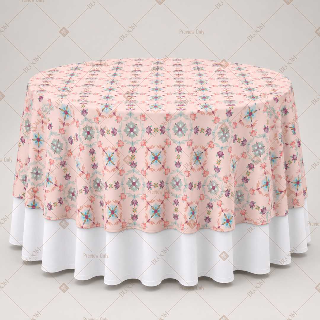 Blush Floral Sprig Table Overlay Pack of 6