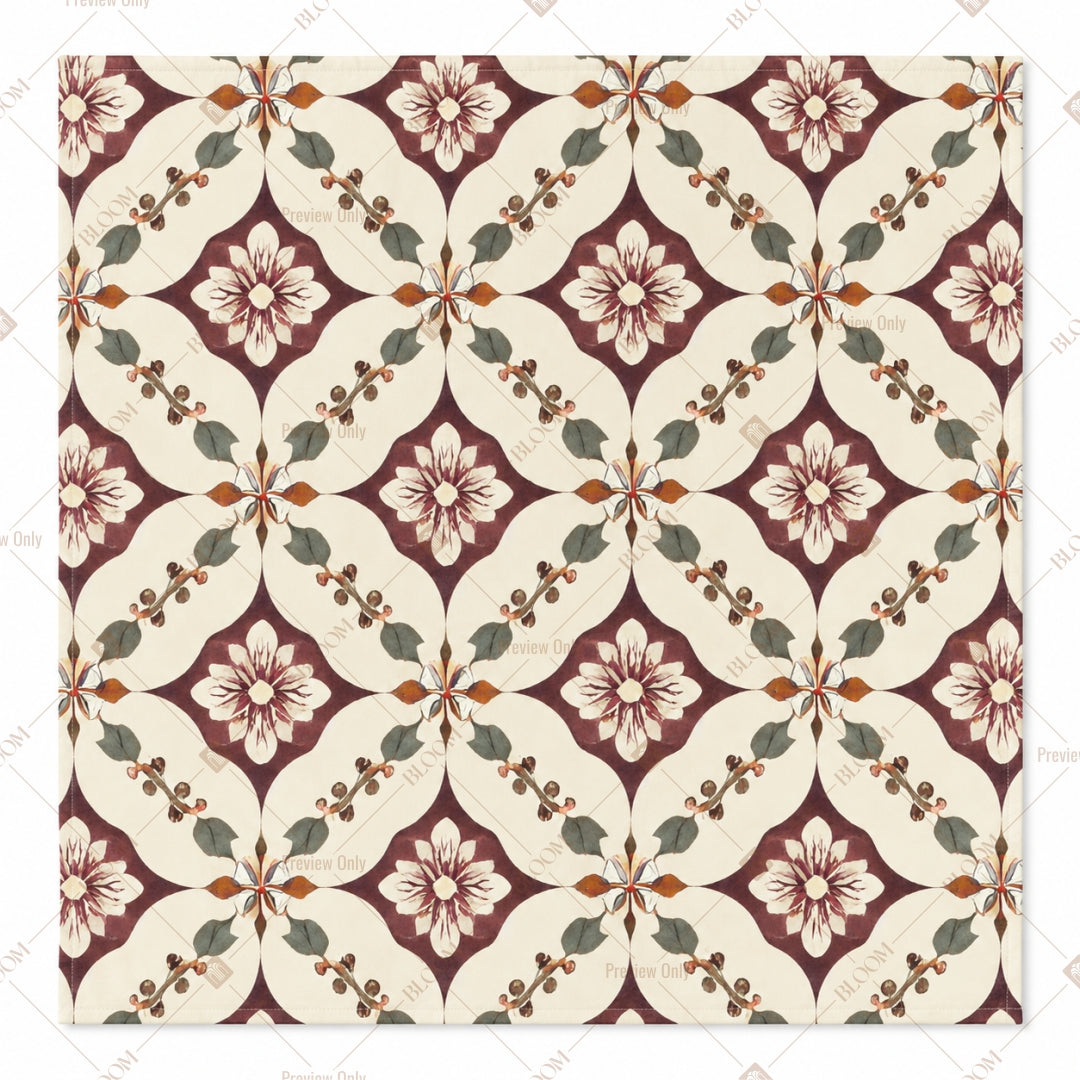 Vintage Moroccan Tile Pattern Design