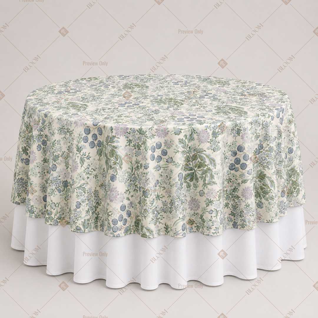 Sage Botanical Vine Table Overlay Pack of 6
