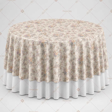 Neutral Floral Trellis Table Overlay Pack of 6