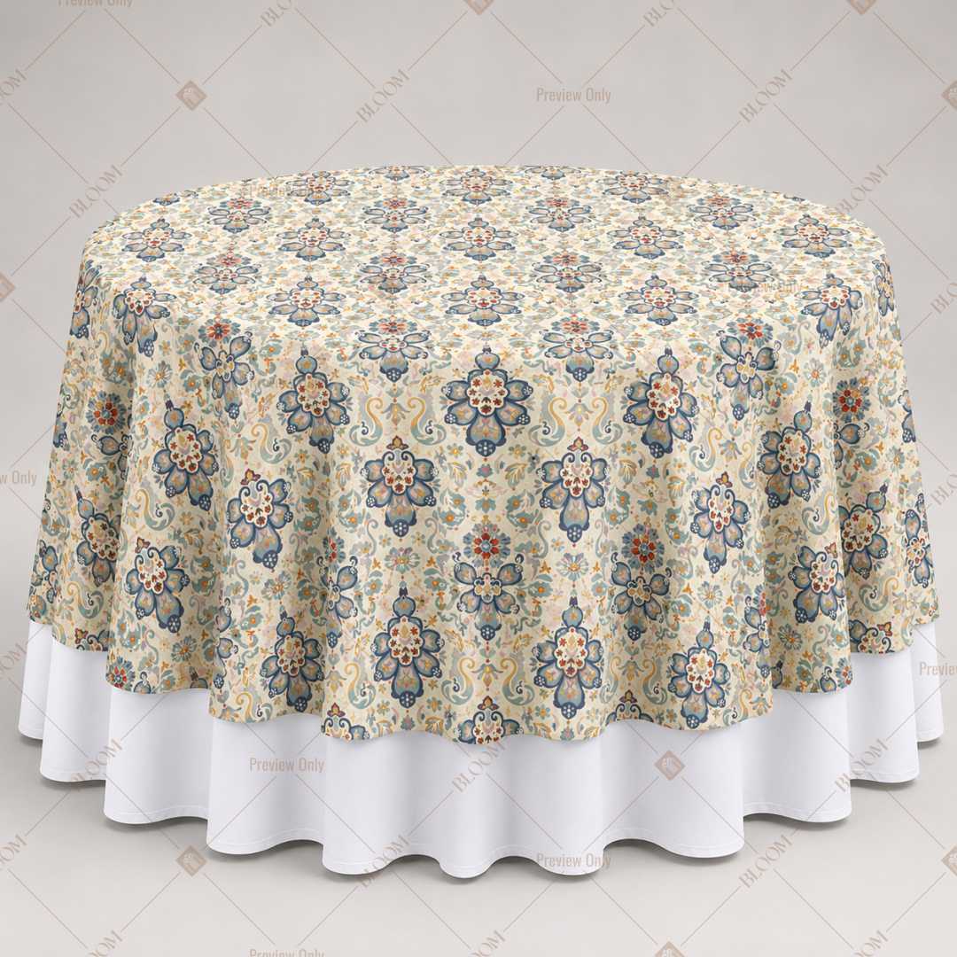 Antique Mughal Medallion Table Overlay Pack of 6