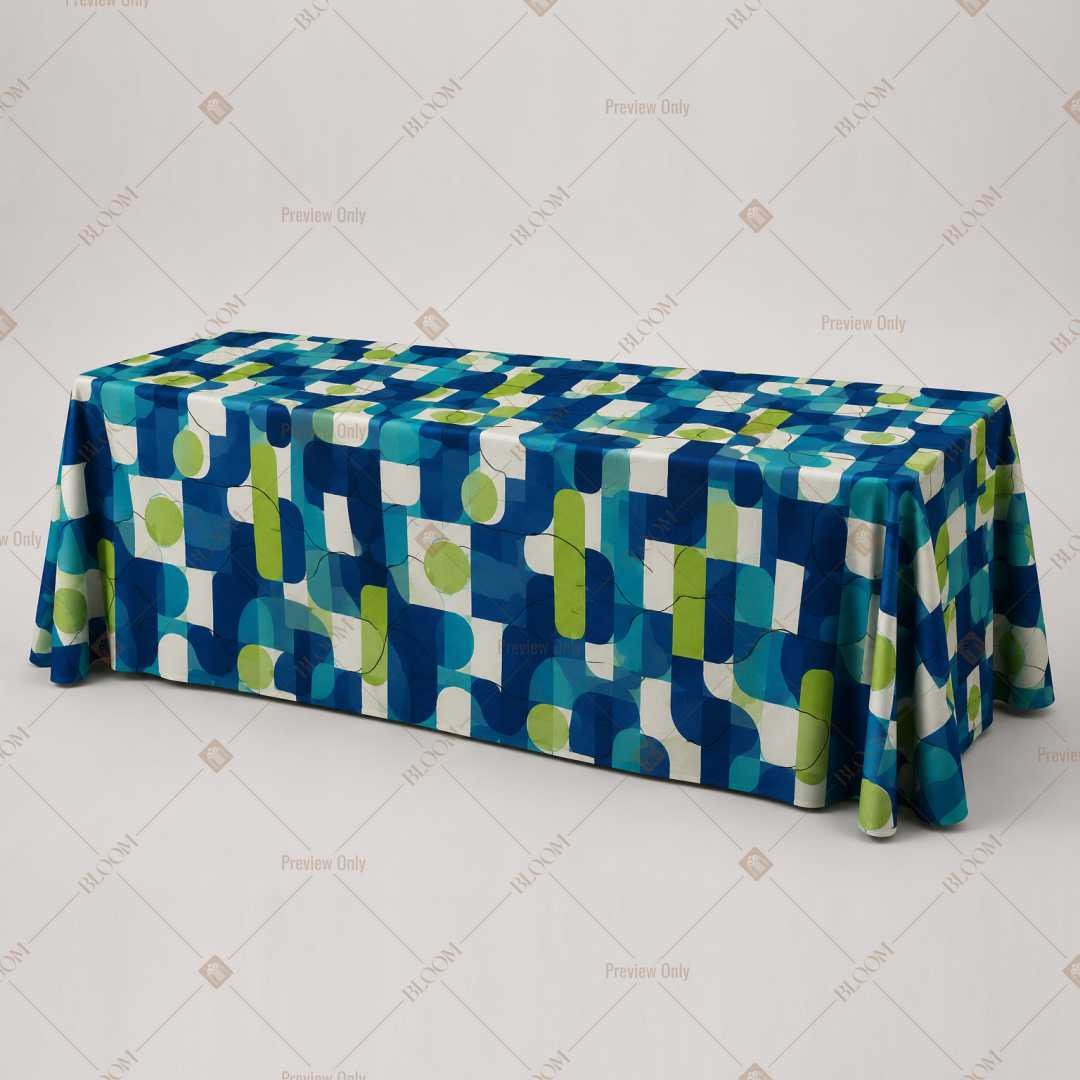 Modern Abstract Cubes Table Cover Pack Of 6